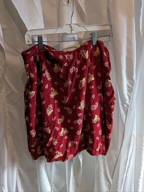 E3 ✨ VINTAGE The Disney Store Winnie the Pooh Paisley Off-The-Shoulder Top ✨